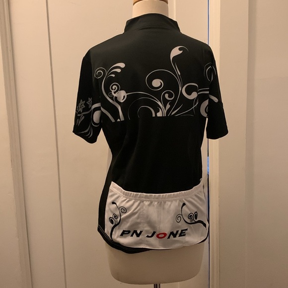 Pn Jones Lanikai White/ Black Cycling Shirt - Picture 3 of 5